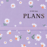 Small Daisy Hardshell Spiral Week Planner Notebook A5 184 Sheets (Purple) - Image 2