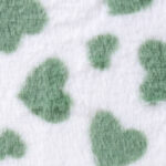 Heart Plush Lined Notebook A5 80 Sheets (Green) - Image 2