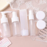 Travel Series Dull Polished Bottles 9Pcs/Set For Toiletries (A) - Image 2