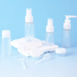 Travel Series Dull Polished Bottles 9Pcs/Set For Toiletries (C) - Image 2