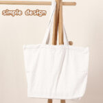Casual Abstract Graffiti Canvas Bag (White) - Image 2