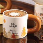 320Ml/10.82Fl.Oz. Romantic Autumn Ceramic Cup - Image 2