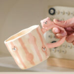320Ml/10.82Fl.Oz. Hand-Painted Bear Creative Ceramic Cup - Image 2