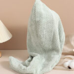 Striped Plaid Triangular Hair Drying Cap - Image 3