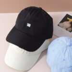 Summer Super Thin Small Square Label Baseball Cap For Kids - Image 3