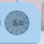 Fashionable Dual Screen Digital Alarm Clock (Blue) - Image 3