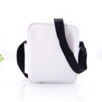 Black and White Contrast Color Messenger Bag - Image 3