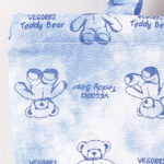 Tie-Dye Printed Bear Large Canvas Bag - Image 3
