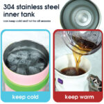 1200Ml/40.57Fl.Oz. Extra Large Basic Thermos Cup With Straw (Gradient Blue) - Image 3