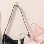 Trendy Cream Glossy Shoulder Bag - Image 3