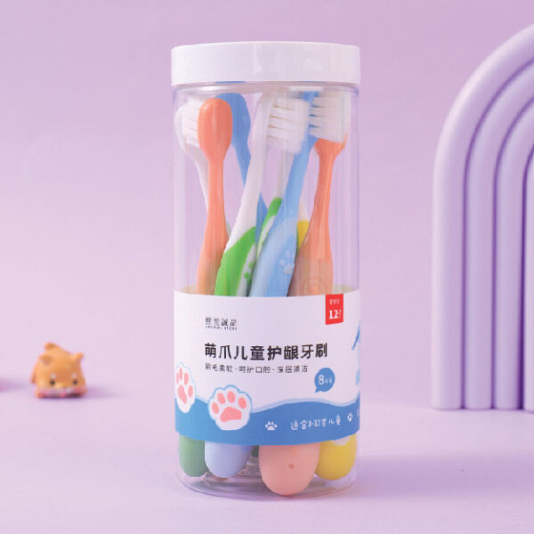 Cute Claw Childrens Gingival Protection Toothbrush (Set of 8)