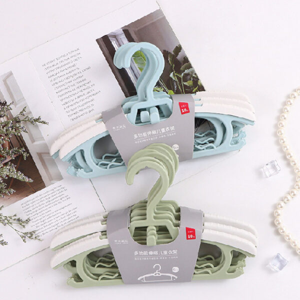 Multifunctional Retractable Clothes Hanger For Kids (6 Pcs)