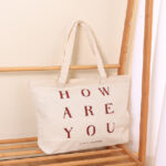 Versatile Letter Large Capacity Canvas Tote