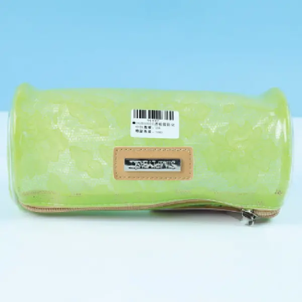 26H2001G Transparent Cylindrical Makeup Pack (Pink And Green) (YWU)