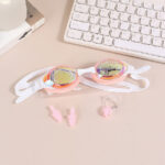 Adult Two-Tone Electroplated Swimming Goggles (With Earplugs And Nose Clip)