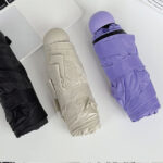 Small Portable Solid Color Five-Fold Umbrella - Image 2