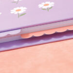Small Daisy Mixed Pages Spiral Notebook 153x197Mm 100 Sheets (Purple) - Image 2