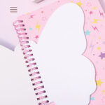 Colorful Mood Series Laser Butterfly Spiral  Mixed Pages Sticky Notes Notebook A5 80 Sheets - Image 2