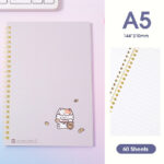 Bear Light Office Series Color Page Soft Spiral Pp Notebook 60 Sheets A5 (Light Coffee) - Image 2