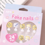 Cute Fun Diy 3-In-1 Fake Nails Set 7No - Image 2