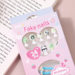 Cute Fun Diy 3-In-1 Fake Nails Set 9No - Image 2
