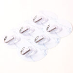 Marbling Round Traceless Sticky Hooks 6 Pcs (White) - Image 2
