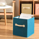 Plain Color Foldable Storage Box Organizer Rectangle - Image 2
