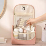 Rh2550 Hanging Toiletry Bag With Large Mesh Compartments And Built-In Hook Organizer - Image 2