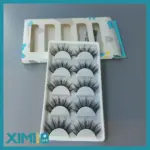 4D Natural Cross False Eyelashes (Black) (5 Pairs) - Image 3
