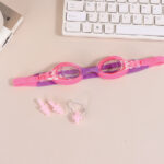 Childrens Color-Block Auto-Buckle Swimming Goggles (With Earplugs And Nose Clip) - Image 2