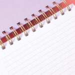 Small Daisy Mixed Pages Spiral Notebook 153x197Mm 100 Sheets (Purple) - Image 3