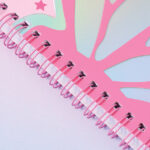 Colorful Mood Series Laser Butterfly Spiral  Mixed Pages Sticky Notes Notebook A5 80 Sheets - Image 3