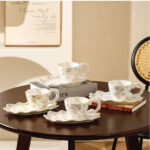 180Ml/6.09Fl.Oz. Flower Series Coffee Cups Set - Image 3