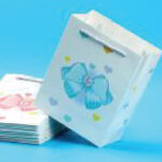 St602-04 Bow Tie Medium Gift Bag (Vertical) 19.5*9.5*24.5 - Image 3
