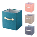 Plain Color Foldable Storage Box Organizer Rectangle - Image 3