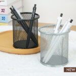 Simple Iron Mesh Round Pen Holder - Image 3
