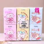 Cartoon Cat Mini 18-Pack Pocket Tissues