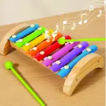 Red Lovely Xylophone with Drum
