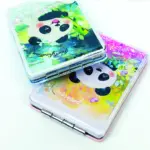 Cute Panda Square Glitter Portable Mirror