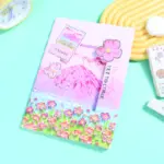 Hollow Floral Sewn Notebook 16K 50 Sheets