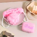 Bath Ball, Bath Bar & Sponge Scrub Bath Set - Image 2