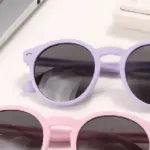 Simple Round Frame Tpe Sunglasses For Kids - Image 2