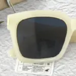 Simple Square Frame Sunglasses For Women (White) - Image 2