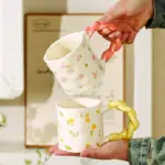 350Ml Flower Series Ceramic Cup Single Cup - Image 2