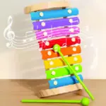 Red Lovely Xylophone with Drum - Image 3