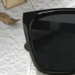 Casual Large Frame Unisex Sunglasses (Black) - Image 3